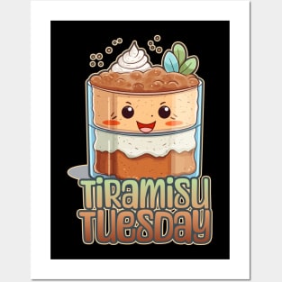 Tiramisu Tuesday Foodie Design Posters and Art